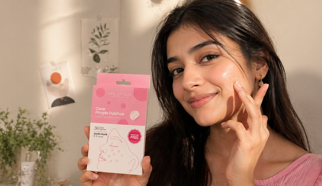 How to use a pimple patch correctly - VAYL Clear Pimple Patch step by step guide